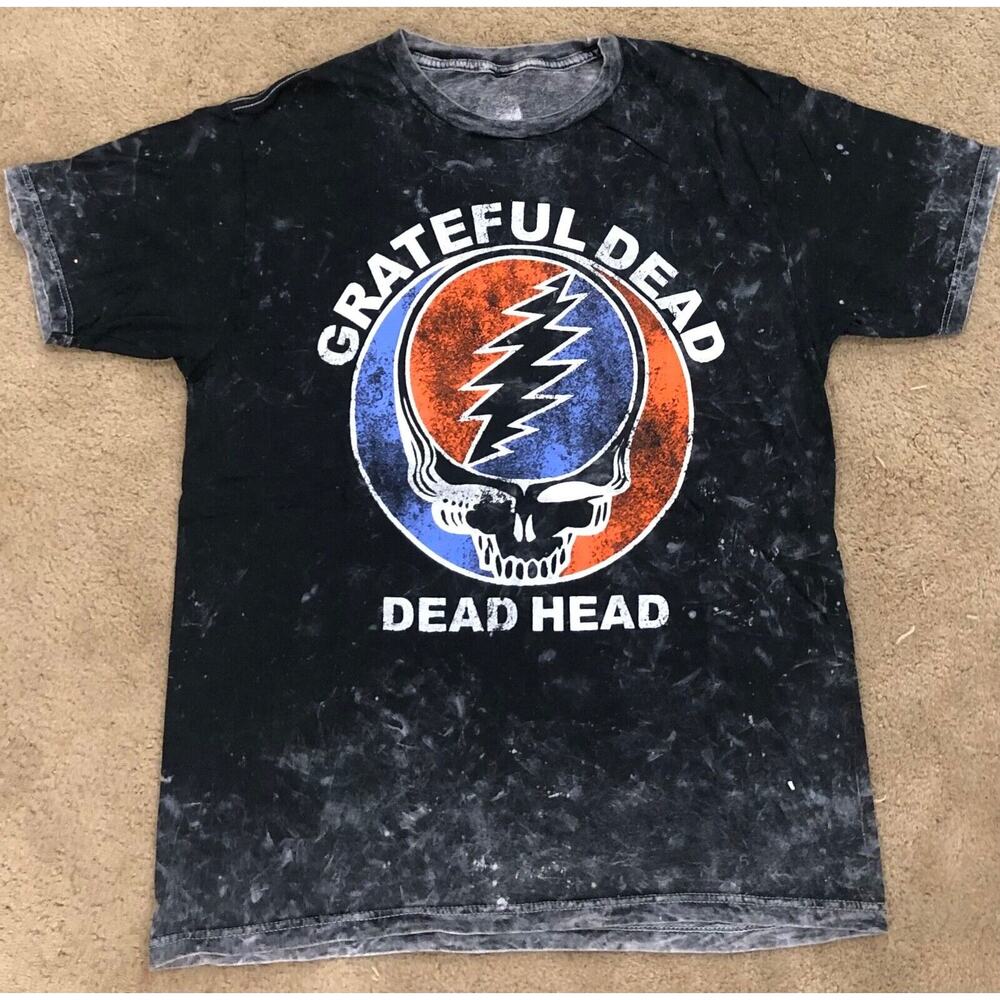 Vintage Grateful Dead Shirt Mens Skull Black Dead Head Music Concert NWOT Sz M